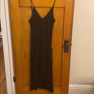 Black wrap dress